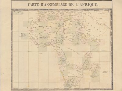 Carte d&rsquo;assemblage de l&rsquo;Afrique